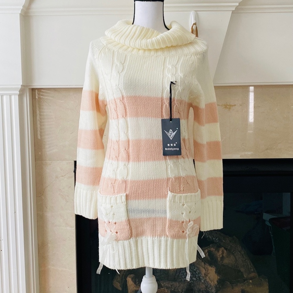 Stripes sweater dress